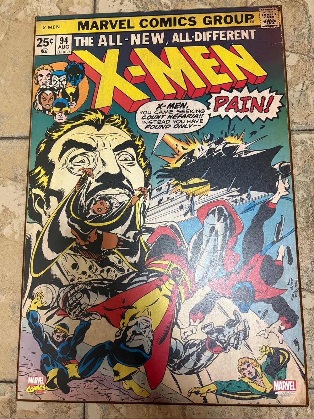 Marvel X-Men Comic Cover Wall Art